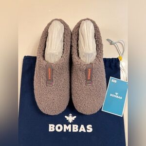 NEW BOMBAS Women's Sunday Slipper Slippers Sherpa Memory Foam Dusty Purple 7